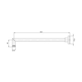 Phoenix Vivid 355mm Long Shower Wall Arm